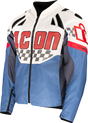 ICON Contra3* Hero Jacket - White/Blue - Small 2820-7056