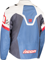 ICON Contra3* Hero Jacket - White/Blue - Large 2820-7058