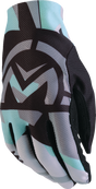 MOOSE OFFROAD MX2* Gloves - Black/Teal - Medium 3330-7958