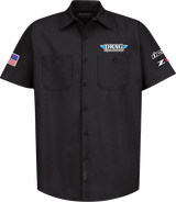 THROTTLE THREADS Drag Specialties House 25 Shirt - Black - 4XL DRG32ST24BK4R