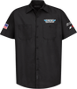 THROTTLE THREADS Drag Specialties House 25 Shirt - Black - 4XL DRG32ST24BK4R