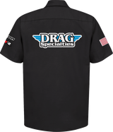 THROTTLE THREADS Drag Specialties House 25 Shirt - Black - 4XL DRG32ST24BK4R