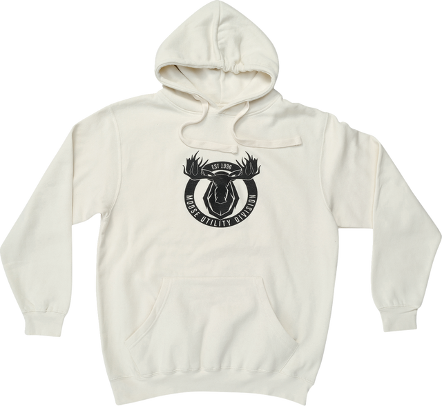 MOOSE OFFROAD MUD Badge Hoodie - Natural - Small 3050-6959
