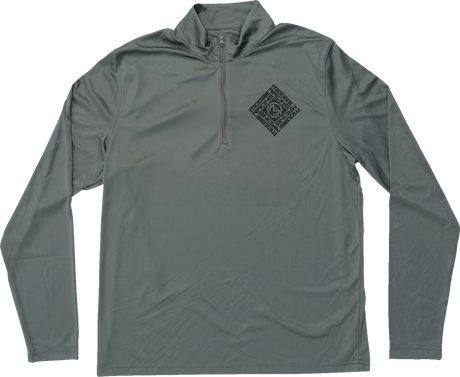 MOOSE OFFROAD Spin Sync Quarter Zip Pullover - Gray - XL 3050-6972