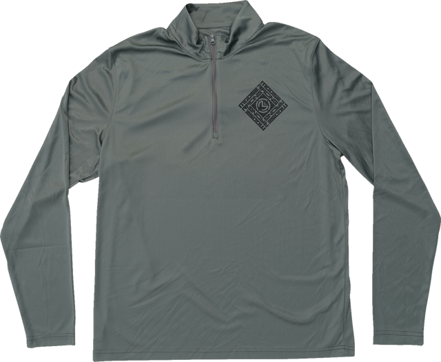 MOOSE OFFROAD Spin Sync Quarter Zip Pullover - Gray - XL 3050-6972