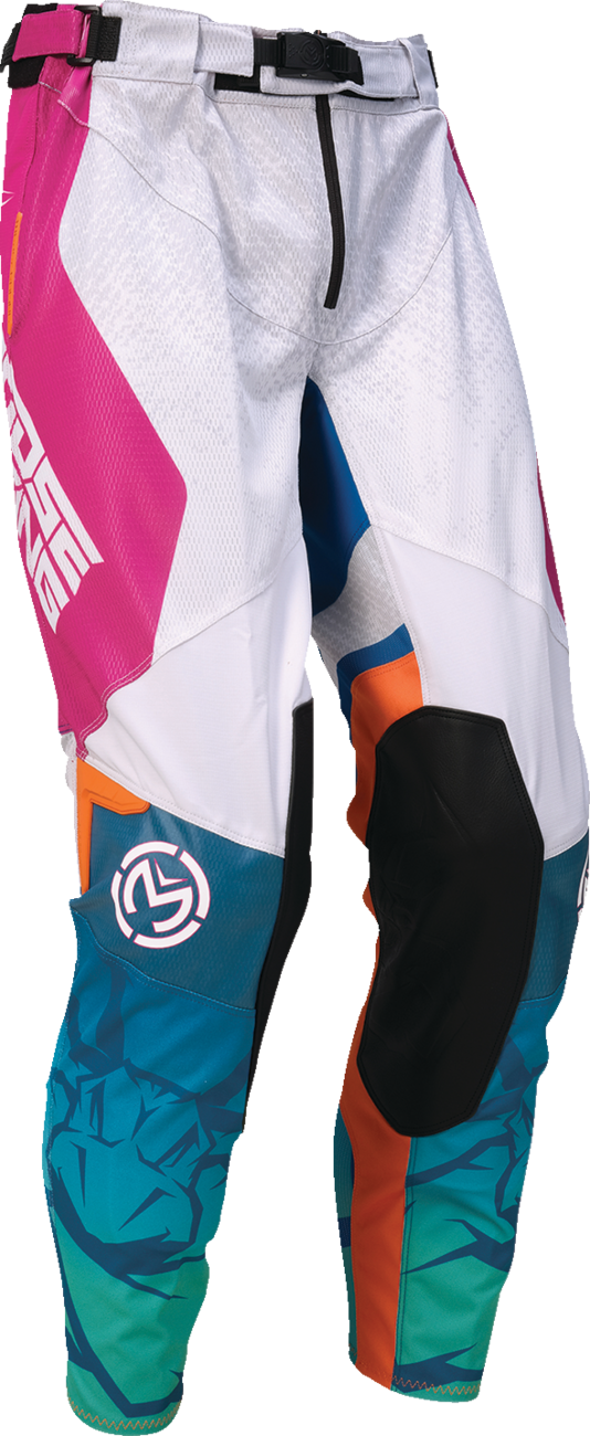MOOSE OFFROAD Sahara Pants - Teal/Orange/Pink - US 42 2901-12079