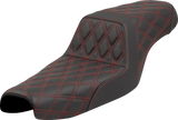 SADDLEMEN Step-Up Seat - Lattice Stitch - Red Stitch - XL '04-'22 807-11-17504
