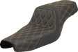SADDLEMEN Step-Up Seat - Lattice Stitch - Gold Stitch - XL '04-'22 807-11-17507