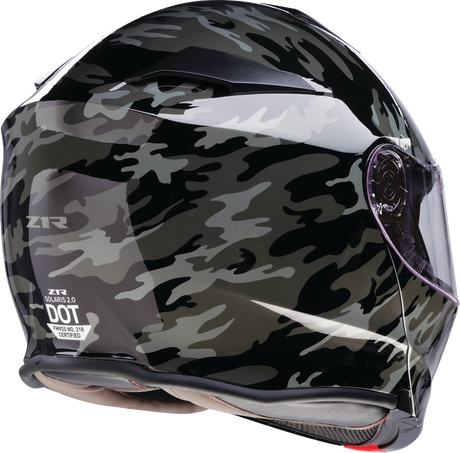 Z1R Solaris 2.0 Modular Helmet - Camo - Black/Gray - XL 0100-2611