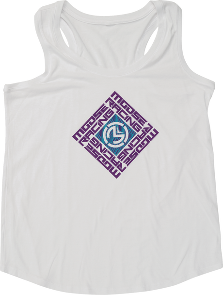 MOOSE OFFROAD Women's Spin Sync Tank Top - White - Medium 3031-4281