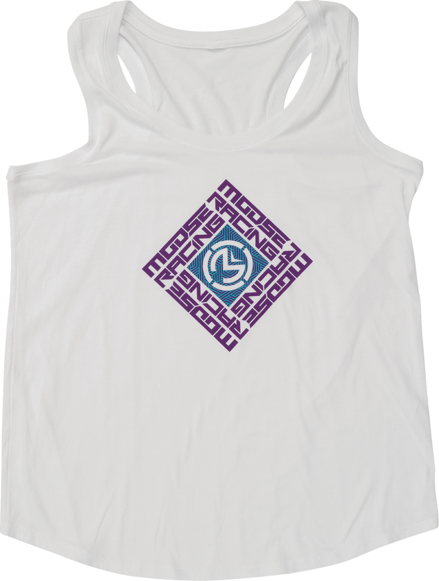 MOOSE OFFROAD Women's Spin Sync Tank Top - White - Medium 3031-4281