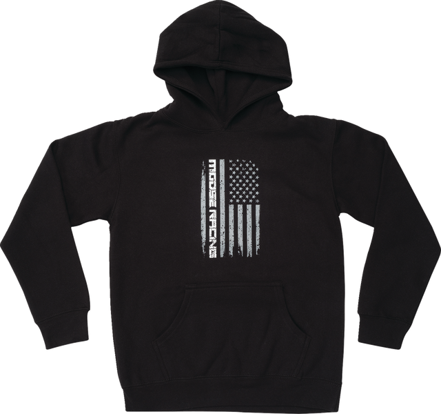 MOOSE OFFROAD Youth Stars and Stripes Forever Hoodie - Black - Medium 3052-0703