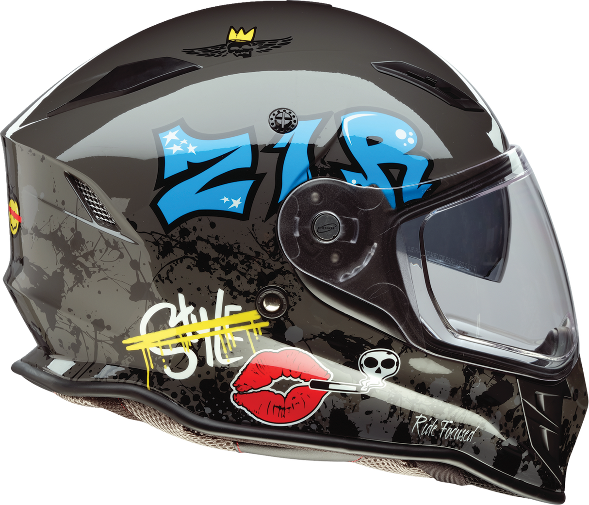 Z1R Nemesis Helmet - Distro - Gray - Medium 0101-17859