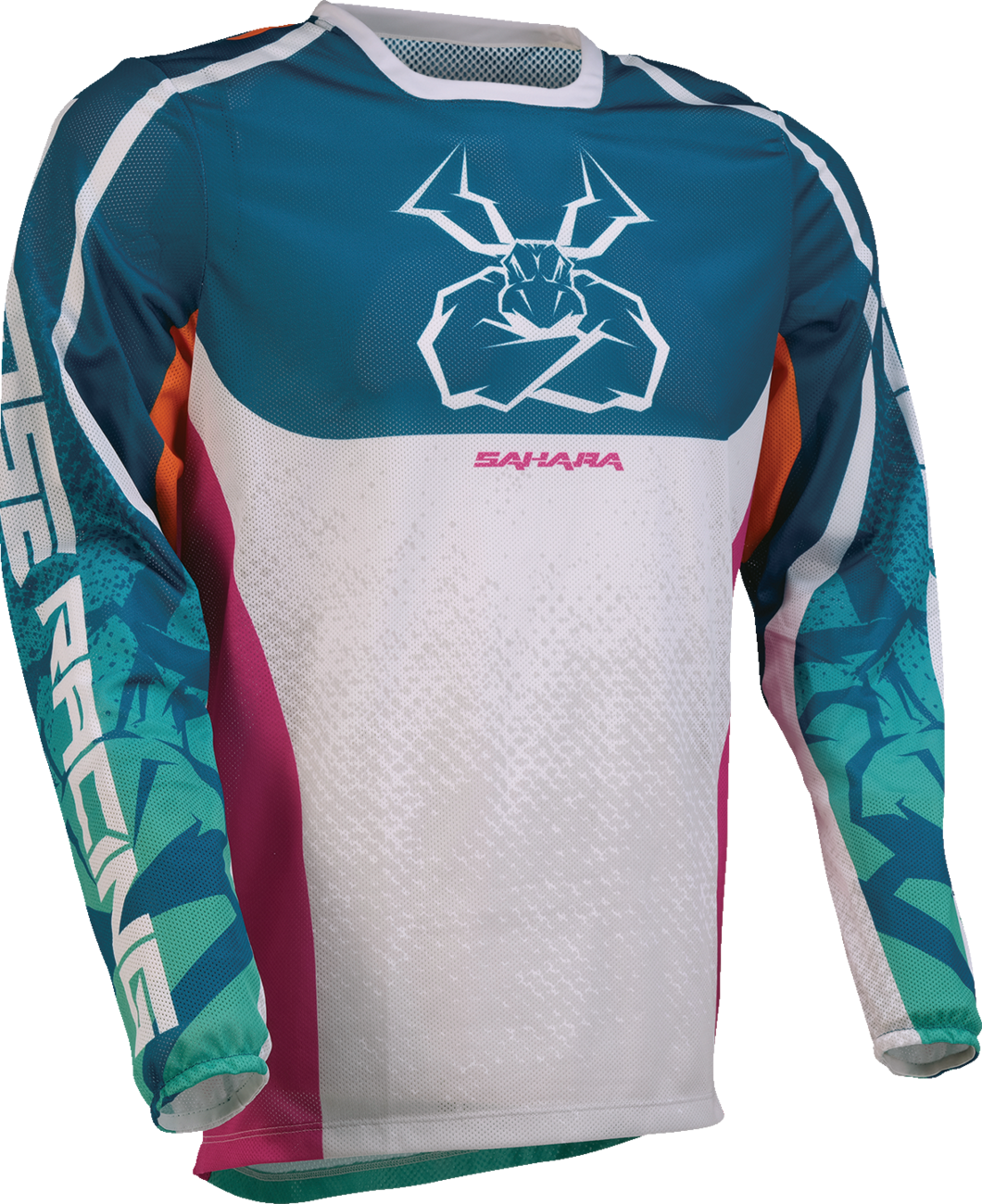 MOOSE OFFROAD Sahara Jersey - Teal/Orange/Pink - XS 2910-8338