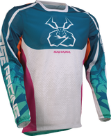 MOOSE OFFROAD Sahara Jersey - Teal/Orange/Pink - XL 2910-8342