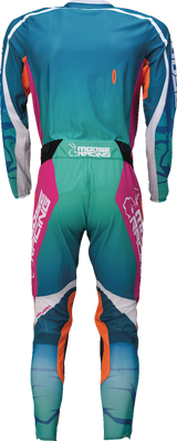 MOOSE OFFROAD Sahara Jersey - Teal/Orange/Pink - Medium 2910-8340