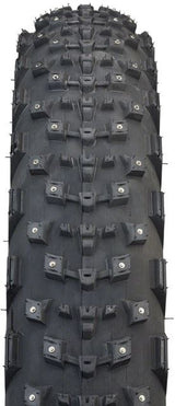 45NRTH Dillinger 4 Studded Fat Bike Tire - 26x4.2 | 168 Carbide Steel Studs | 60 TPI Tubeless