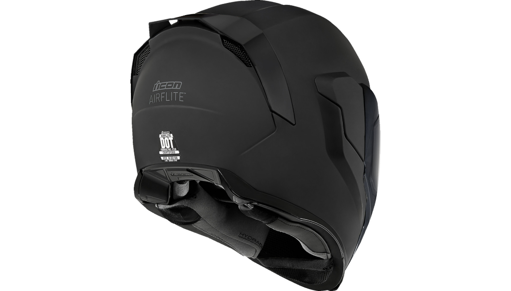 Icon - Airflite Dark Helmet - Black - XL – Cycle City Outdoors
