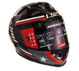 LS2 Assault III Zone Gloss Black Gray Red LG