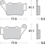 SBS Sintered Rear Brake Pads - 675LS (BMW / Ducati / KTM / Aprilia / ZERO / Husqvarna 1994–2026)