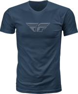 Fly F Wing Tee Midnight Navy/Grey Sm - Cycle City Outdoors