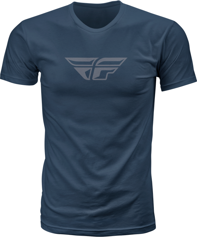Fly F Wing Tee Midnight Navy/Grey Md - Cycle City Outdoors