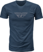 Fly F Wing Tee Midnight Navy/Grey Md - Cycle City Outdoors