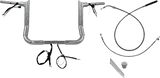 FAT BAGGERS INC. 1-1/2" EZ Install Pointed Top Handlebar - 12" - Chrome 849012