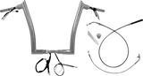 FAT BAGGERS INC. 1-1/2" EZ Install Pointed Top Handlebar - 14" - Chrome 849914