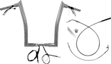 FAT BAGGERS INC. 1-1/2" EZ Install Pointed Top Handlebar - 16" - Chrome 849916