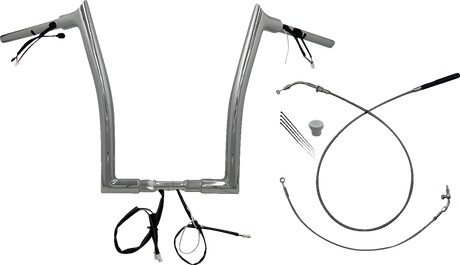 FAT BAGGERS INC. 1-1/2" EZ Install Pointed Top Handlebar - 16" - Chrome 849916