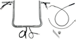 FAT BAGGERS INC. EZ Install Wired Handlebar Kit - 1-1/4" - Pointed Top - 16" - Chrome 949016