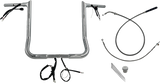 FAT BAGGERS INC. EZ Install Wired Handlebar Kit - 1-1/4" - Pointed Top - 16" - Chrome 949016