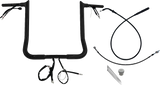 FAT BAGGERS INC. EZ Install Wired Handlebar Kit - 1-1/4" - Pointed Top - 16" - Black 949016-B