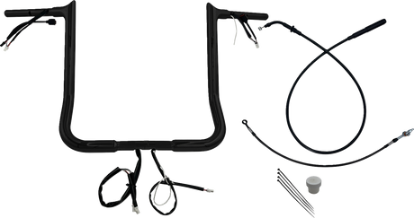 FAT BAGGERS INC. EZ Install Wired Handlebar Kit - 1-1/4" - Pointed Top - 16" - Black 949016-B