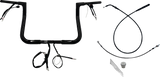 FAT BAGGERS INC. 1-1/4" EZ Install Flat Top Handlebar - 11" - Black 749011-B