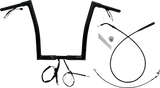 FAT BAGGERS INC. 1-1/4" EZ Install Flat Top Handlebar - 14" - Black 749914-B