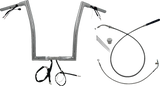 FAT BAGGERS INC. 1-1/4" EZ Install Flat Top Handlebar - 16" - Chrome 749916