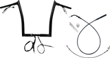 FAT BAGGERS INC. 1-1/4" EZ Install Pointed Top Handlebar - 14" - Black 949914-B