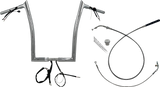 FAT BAGGERS INC. 1-1/4" EZ Install Pointed Top Handlebar - 16" - Chrome 949916