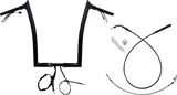 FAT BAGGERS INC. 1-1/4" EZ Install Pointed Top Handlebar - 16" - Black 949916-B