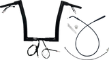 FAT BAGGERS INC. 1-1/2" EZ Install Flat Top Handlebar - 14" - Black 649914-B