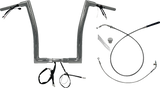 FAT BAGGERS INC. 1-1/2" EZ Install Flat Top Handlebar - 16" - Chrome 649916