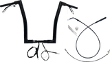 FAT BAGGERS INC. 1-1/2" EZ Install Flat Top Handlebar - 16" - Black 649916-B