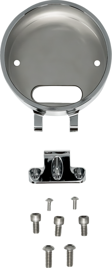 KODLIN USA Round Gauge Bezel - For Ascent Pro Riser - Chrome KUS55140