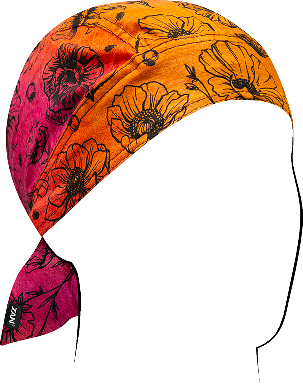 ZAN HEADGEAR Flydanna? Head Wrap - Sunset Poppies Z210