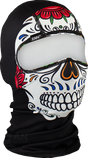 ZAN HEADGEAR Balaclava - Polyester - Muerte Skull WBP413