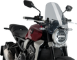 Puig Hi-Tech Parts 0336H Custom II Windshield - Smoke - X11 | Street