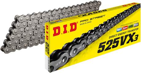 DID M525VX3X120ZB 525 VX3 - Drive Chain - 120 Links | Adventure/ATV/UTV