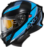 Exo Gt930 Cold Weather Helmet Modulus Blk/Blu Xl (Dual Pane)
